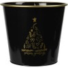 Home & Styling Christmas Metal Bucket Black 23 x 20.5
