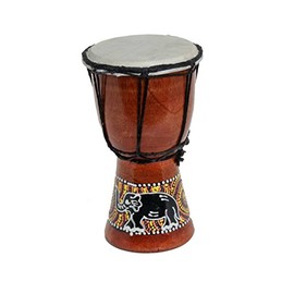Children's Djembe Drum Bongo Drum 20 Decorative Colourful Elephant