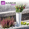 Kadax Plastic cemetery vase, weatherproof, frost-proof flower vase with spike,