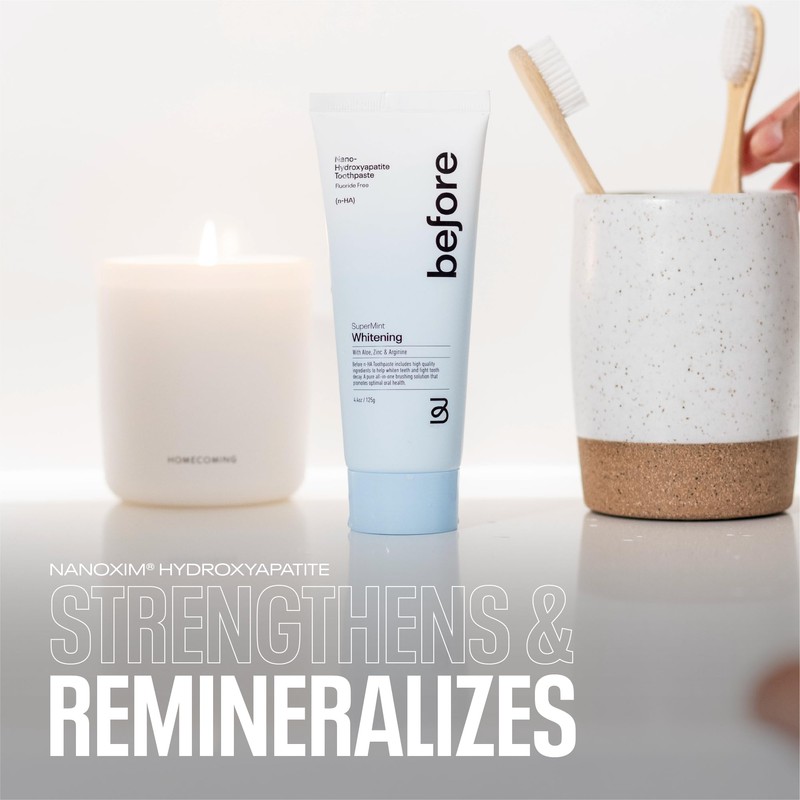 Before n-HA Whitening Toothpaste