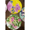 Anthropologie Paint + Petals Bridgette Thornton Melamine 5 Floral Dinner