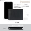 [vinacreations] Men's Bi-fold Genuine Cowhide Leather Wallet Thin Leather Wallet,