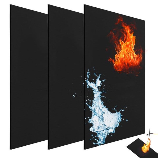 3PCS Welding Blanket,11.81 * 7.87 Inch Fireproof Heat Proof Mat,Heat