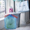Fiaze 13 Gallon Drawstring Trash Bags, 200 Counts (Blue)