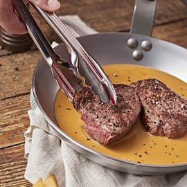 de Buyer - Cafeteria-Zange aus Edelstahl "Feuilles de Chêne" - Länge 30 cm - 4788.30N