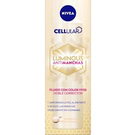 Nivea Luminous 630º Anti-Dark Spot Tinted Fluid Spf20 40 ml - Specification: Tono Medio