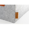Miqio® Design Felt Storage Box with Leather Handle | High-Quality