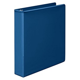 Wilson Jones 1-1/2 Inch 3 Ring Binder, Basic Round Ring View Binder, Blue (W362-34BLPP)