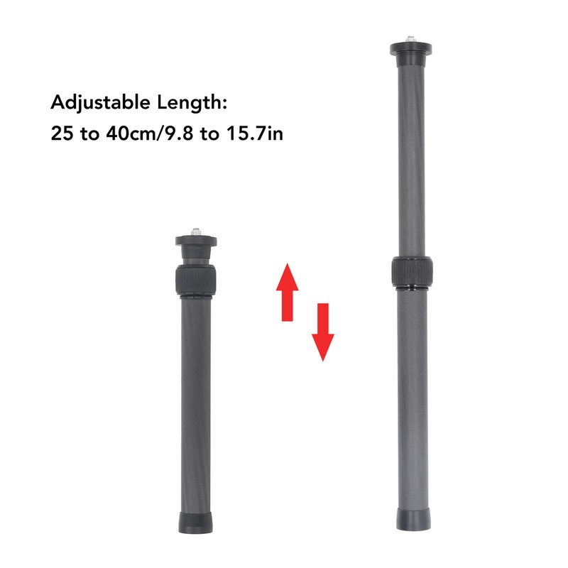 Universal Carbon Fiber Extension Pole Center Column 2 Section Extendable