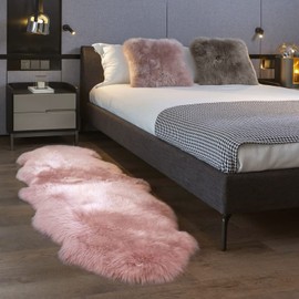 MH MYLUNE HOME Genuine Sheepskin Rug, New Zealand Sheepskin Throw Luxury, Flu...