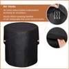 SheeChung Fire Pit Round Cover 24" D X 27" H,Heavy