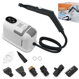 Steam Cleaner,15s Heat-Up,1.8L Tank,Portable Handheld Steamers for Cleaning with 10PCS Accessories,Steam Cleaner for Home,Car,Dirt,Grease,Grout,Tile,Couch,grout,windows,bathrooms,kitchens