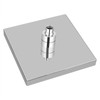 8" Inch Square Chrome Face Rainfall LED Shower Head 7