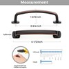 5 Pack Cabinet Handles Arch Cabinet Pulls - 3-3/4 Inch