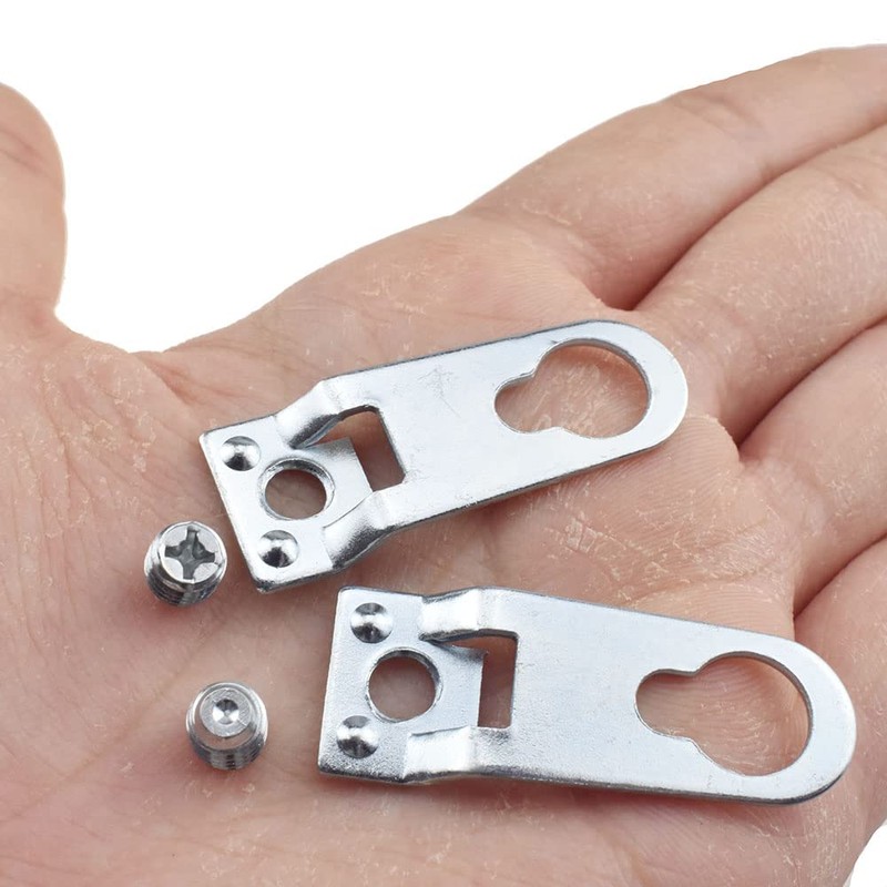 Odinest Metal Aluminum Alloy Hook Picture Frame Bracket Flat Corner