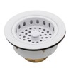 Westbrass R214-50 3-1/2-Inch Large Post Style Kitchen Sink Basket Strainer,