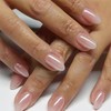Calkkrer Pack of 30 Nude Pink Press On Nails, Short