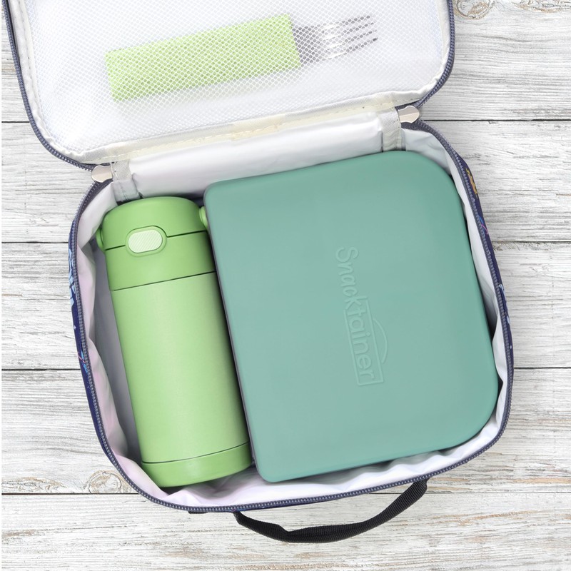 PrimaStella Snacktainer Silicone Bento Box - Leak-Proof Lunch Box for