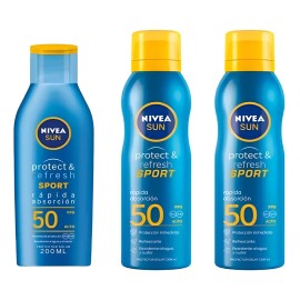 Nivea Sun Sport Bloqueador Solar 3/200ml C/u Fps50 Msi