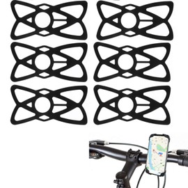 Aetomtins Silicone Phone Holder Phone 6 Pack,Replacement Mount Tether Bands for Bike Phone Holder, Grip Rubber Strap Security Bands Bike Phone Mount for Bike, Motorcycle, Handlebar