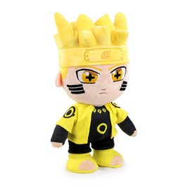 BARRADO Soft Toy of the Characters of Naruto 25cm, 9'84" - Naruto, Kakashi, Sasuke, Kurama, Naruto Six Path - Super Soft Quality (Naruto Six Path Sage)