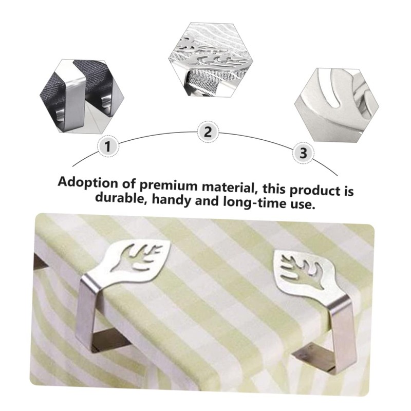 BIUDECO 4pcs Cartoon Tablecloth Clips Slip Fixing Clamps for Parties