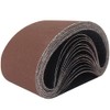 15 Pcs 4 x 21 Inch Assorted Aluminum Oxide Sanding
