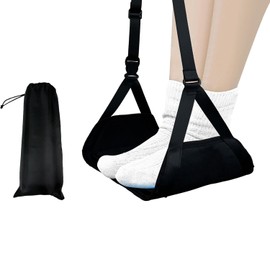 Foot Hammock for Plane Travel,Anti-Squeeze Airplane Foot Rest with Extended Adjustment Strap, Leg Hammock for Airplane Travel Essentials,Plane Foot Hammock to Relax Your Feet