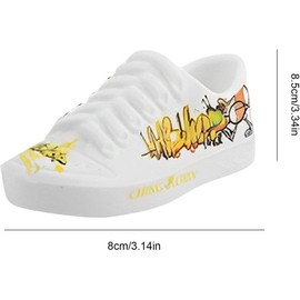 Jowxsx 1 Pair Mini Finger Shoes Finger Knee Pads Fingerboard Shoes Mini Key Ring Shoes Finger Trainer Breakdance Finger Shoes