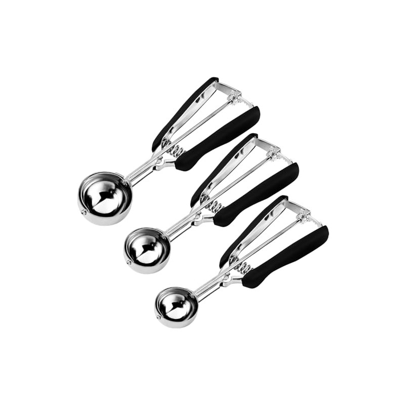 HOMURE H - Juego de cucharadas para galletas, incluye 1