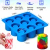 Sidosir Shot Glass Candy Mold Silicone, 9-Cavity Round Silicone Molds