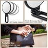 1X/10X Magnifying Handheld Mirror Double Sided, Foldable Travel Makeup Mirror,