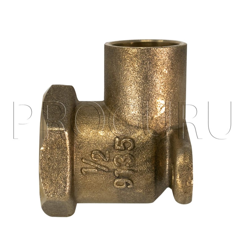PROCURU 1-Pack 1/2-Inch Drop Ear 90 Elbow C x FNPT