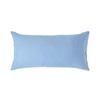 HOMESCAPES Percale Cushion Cover 40 x 80 cm, Blue, Cushion
