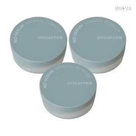 Innisfree No Sebum National Sebum Oil Blotting Powder Sebum Care Mineral Powder 5g 3pcs / 이니스프리 노세범 국민세범 기름종이 파우더 피지케어 미네랄 파우더 5g 3개