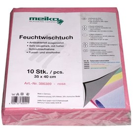 Wet Wipes - Pink - 35 x 40 cm - 100% Viscose - Pack of 10