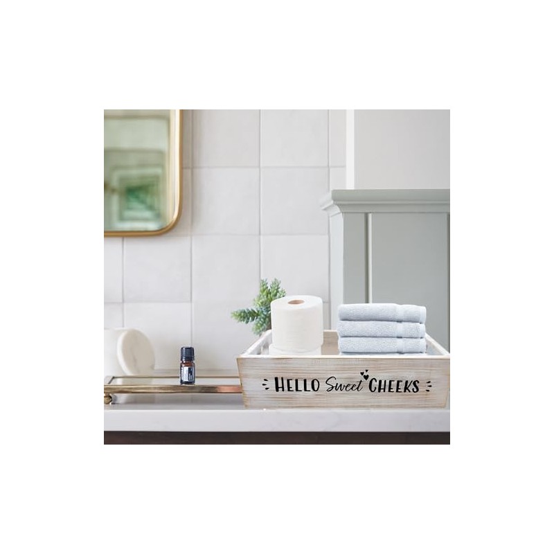 Admired By Nature Distressed Decorative Home Décor Nesting Organizer Wooden