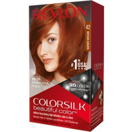 Revlon (Pack of 12) - (1 BOX) Revlon ColorSilk Hair Color # 42 Medium Auburn