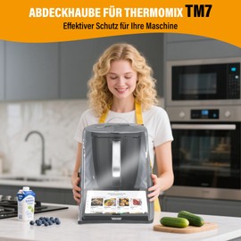 Abdeckhaube für Thermomix TM7, Haube für Thermomix Abdeckung Küchenmaschine TM7 Zubehör Ideal für den Schutz und die Aufbewahrung Ihrer Küchenmaschine