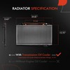 A-Premium Engine Coolant Radiator with Transmission Oil Cooler Compatible with