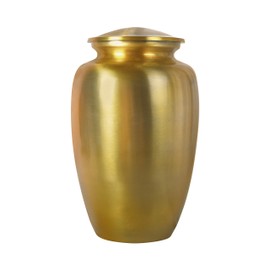Urn Human Ash, Cremation Urns, Urn Human Ashes, Decorative Urns, Funeral Urn, Engraved Urn, A Beautiful Large Funeral Urn for Your Loved Ones Remains with Elegant Finish -10 Inch Gold