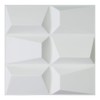 Art3d Diamond Pyriamd 3D Wall Designs White 3D Wall Panels,