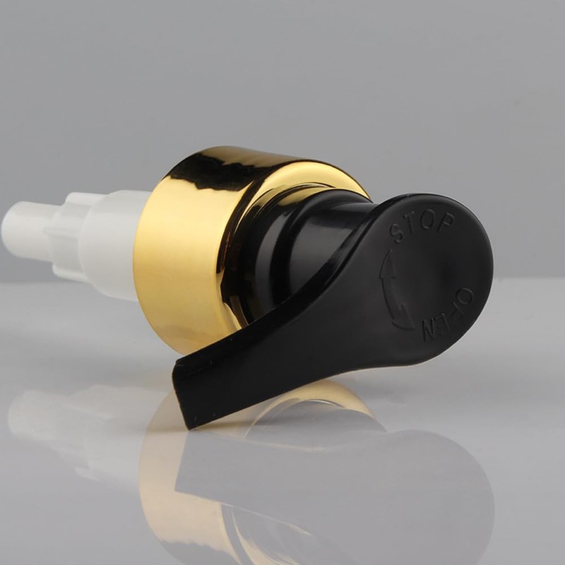 6PCS Black Plastic 24/410 Soap Dispenser Pump Replacement Lotion Bottle