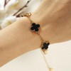 Lucky Four Leaf Clover Bracelet for Women Charm Bracelet Stackable