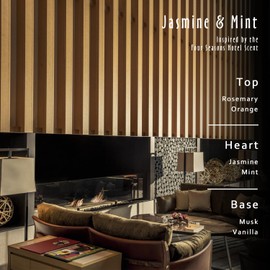 Jasmine & Mint Fragrance Oil, MitFlor 3.38 OZ/100ml Hotel Diffuser Oils,Premium Grade Fragrance Oil for Soap & Candle Making Scent, Aromatherapy Essential Oil, Fresh Scent for Home Fragrance