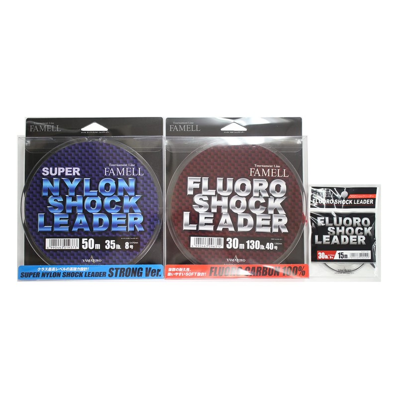 Yamatoyo Large Spool Super Nylon Shock Leader, 166.3 ft (50