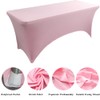 Skyour Stretch Spandex Tablecloth 4ft/5ft/6ft/8ft Foldable Rectangle Elastic Fitted Tablecloth