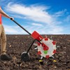 Manual Seeder Hand-Push Garden Seeder, Garden Push Seeder Walk-Behind Row