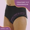 Wearever 6-Pack Women's Nylon Regular Absorbency Incontinence Panties Washable Reusable