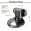QUARKZMAN Magnetischer Türstopper, leiser magnetischer Bodentürstopper, verstellbarer Bodentürfang mit Klebeband